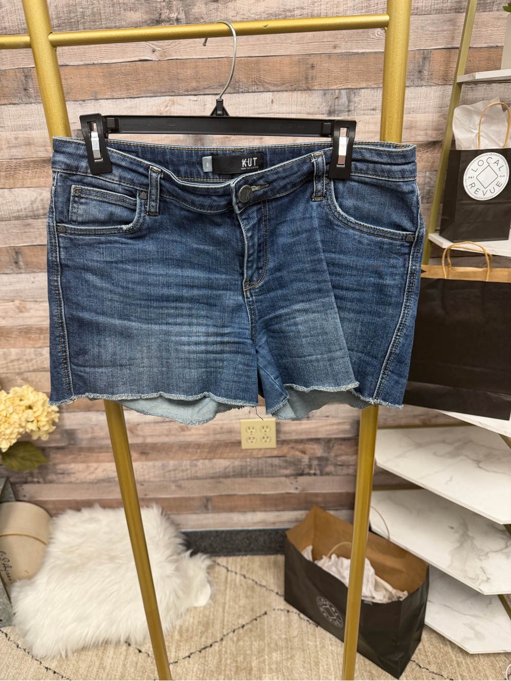 Kut from the Kloth High Rise Cut Off Shorts 8